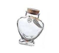 Personalice la botella de recuerdo de pelo de mascota con un colgante de corazón grabado para recordar el contenedor de cenizas de su querida mascota