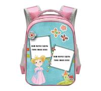 Personalice Su Imagen/Logo/Nombre Mochila Niños Bolsas Escolares para Kindergarten Niñas Lindo Libro Bolsa Mochilas Bebé Color3,16 Inches