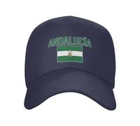 Personalidad Andalucía con Bandera Gorra De Béisbol para El Sol - Unisex Verano Transpirable Ajustable Al Aire Libre Protección UV Sombrero para El Sol Gorra De Playa Informal para Hombres Y