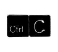 Personalidad ordenador icono puntero metal esmalte insignia PS AI Toolbar reloj de arena flecha teclado tendencia aparato, Normal, Metal no precioso