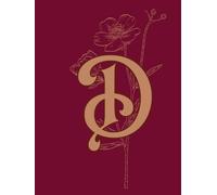 Personalised A4 Monogram Journal - Blank Unlined Notebook for Sketching, Writing & Ideas - Hardback: D