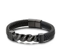 Personalised Gifts Bangle Men's Bracelet with Engraving Cross Bracelets 's Bracelet Stainless Steel with Magnetic Clasp