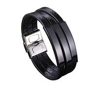 Personalised Gifts Men's Bracelet Engraving, Bracelets Man 3 Layers Bracelet Men's Wrist Chain Stainless Steel with Safety Clasp