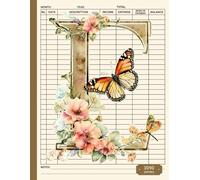 Personalised Letter E Accounts Book: Self Employed, Small Business & Sole Trader Bookkeeping and Accounting Ledger Book