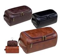 Personalised Men's Toiletry Bag with Name or Initials, Engraved Travel Toiletry Bag, Gift for Man, Husband, Dad or Grandpa, Gift Idea for Valentine, Birthday, Father's Day (1)