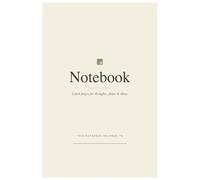 Personalised Minimalist Notebook with Name Box for Students | University Study Journal, Lecture Notes, School Notebook