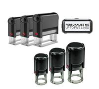 Personalised Stamps,Personalized Stamp Business Logo（Round 1.97in（50mm）） | Personalised Company Rubber Stamp Featuring Your Logo,Customize with Your Logo or Text in Various Sizes, Optional Ink Pad