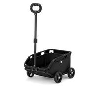 Personaliza lo que necesitas Cochecito ligero para mascotas, carrito plegable de 4 ruedas con mango giratorio de 360° para viajes y juegos al aire libre (negro)