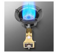 Personaliza lo que necesitas estufa de gas con 1 quemador, estufa de mesa de 25 KW para GLP, soporte de hierro fundido negro con perilla, con protección automática contra llamas, ahorro de energía y