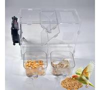 Personaliza lo que necesitas máquina limpiadora de semillas de pájaros acrílica con filtro integrado, eficiente ganador de granos para mijo, arroz y frijoles