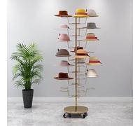 Personaliza lo que necesitas soporte independiente para sombreros, soporte de metal para pelucas o sombreros, torre de almacenamiento ajustable para gorras de béisbol, sombreros de copa (blanco, 7