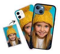 Personaliza tu Funda Compatible con iPhone 15. [EL Artista Eres TÚ] Elige la Que más te guste. [Carcasa Personalizable] [Protección contra Caídas] Líquida Negra
