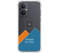 Personaliza tu Funda Silicona AntiGolpes Transparente con tu Fotografña para OPPO Reno 8 Lite 5G Dibujo Personalizada