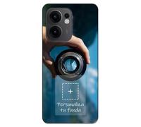 Personaliza tu Funda Silicona Gel TPU Negra con tu Fotografia para OPPO Reno 13F 4G / 13 F 5G Dibujo Personalizada