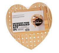 Personaliza tu propio sistema personal de tablero de clavijas - Estantería de pared única - Almacenamiento de pared DIY - Madera sin acabar/natural - Estantes, contenedores, bandejas, tacos, anillos y