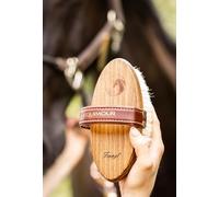 Personalizable | Cepillo para caballos de Cabra Pelo de Cabra Cepillo Brillo "MO" | Caballo | Regalo Jinete Niña Caballo, Pony, Equitación | Equimour |