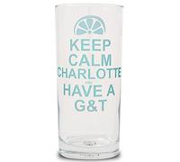 Personalizable 'Keep Calm And have A G & T' cristal