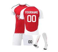 personalización Camiseta Fútbol Niño, 24/25Equipación de l Personalizada Casa/Visitante, Camisetas de Futbol Conjunto Niños y Adulto, Camiseta de Entrenamiento de Fútbol,Pantalones Cortos y Calcetines
