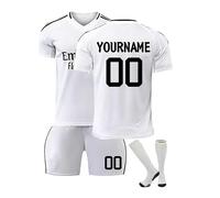 personalización Camiseta Fútbol Niño, 24/25Equipación de l Personalizada Casa/Visitante, Camisetas de Futbol Conjunto Niños y Adulto, Camiseta de Entrenamiento de Fútbol,Pantalones Cortos y Calcetines