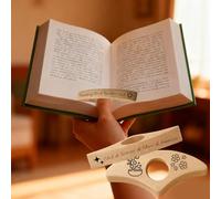 Personalización Soporte para páginas de libros, Soporte Ergonómico para Lectura a una Mano, accesorios de Regalo Ideal para Lectores, Estudiantes y Profesores (Iconos pequeños)