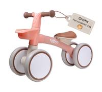 Personalizada bicicleta de equilibrio de madera Luna Rosa - ligera con diseño antivuelco, asiento regulable - ruedas silenciosas antideslizantes - a partir de 18 meses - personalizada con el nombre