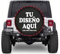 Personalizada Funda Rueda Repuesto 4x4 Cubiertas de Neumáticos Personalizado Agrega tu Texto/Logo/Foto Cubiertas de Rueda de Repuesto Impermeables a Prueba de Polvo Aptas 17 Pulgadas