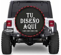 Personalizada Funda Rueda Repuesto 4x4 Cubiertas de Neumáticos Personalizado Diseña tu Logo Foto o Texto Cubiertas de Rueda de Repuesto Impermeables a Prueba de Polvo Aptas 15 Pulgadas