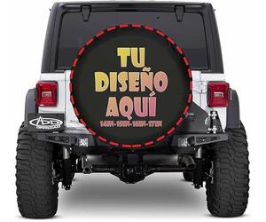 Personalizada Funda Rueda Repuesto 4x5 Cubiertas de Neumáticos Personalizado Fondo con Foto Texto Cubiertas de Rueda de Repuesto Impermeables a Prueba de Polvo Aptas 15 Pulgadas