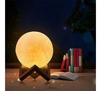Personalizada Luna Lámpara con Texto Foto Doble Cara Personalizada Luz Noche Impresión 3d 16 Colores Luz Luna Led Regulable Interruptor Remoto Recargable Lámpara Escritorio Cabecera Regalo Cumpleaños