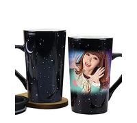 Personalizada Mágica Taza con tu Foto - sensible al calor que cambia de color, cielo estrellado, taza de café personalizada