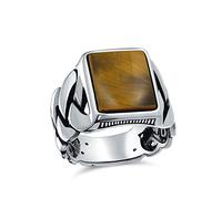 Personalizada Trenzado De Cable De Trigo De Ancho Enlace De La Banda De La Cadena De Ónix Negro Piedras Preciosas Rectángulo Declaración Collar Llamativo Para Hombres .925 Plata Esterlina