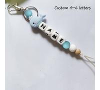 [Personalizado] 1 Llavero de Silicona con de Animal Personalizado, León/Tigre/Lobo/Unicornio/ Abeja, Llavero de Animal/Adorno para Bolso o Taza, Regalo para , Regalo de /Navidad (19 Estilos)