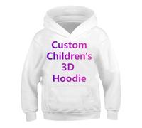 Personalizado 3D Imprimir para Niños Sudadera con Capucha Personalizada Casual Niño y Niña Sudadera DIY Tuyo Foto Moda Primavera Otoño Al Aire Libre Jersey color1,130