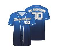 Personalizado Camiseta Beisbol Camisetas Manga Corta Hombre Personalizada Imprime Cualquiera de Tus diseños Nombre Número Tshirt Futbol Americano Camisa de Botones para Mujeres Y JóVenes S-4XL