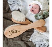 Personalizado Cepillo Bebe Recien Nacido,peine Bebe Madera,ducha Bebe Cosas,personalizada Cepillo De Pelo Bebe,natalicio Bebe Personalizado Regalo