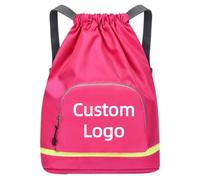 Personalizado Cordón Bolsa Bandolera Hombre Mujer Personalizada Logo Texto Viaje Mochila Grande Capacidad Fitness Deportes Bolsa Color5,31 * 17 * 42cm