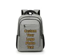 Personalizado Cualquier Logo Usted Desee Imagen Texto Mochila Hombres Hombro Bolsa Grande Capacidad Multifuncional Viaje Portátil Bolsa Negocios Ordenador Bolsa Color3,32 * 14 * 43cm