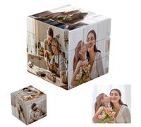 Personalizado Cubo, Cubo Rubik Personalizado Fotos De Giratorio 3D con 6 Imágenes, Cumpleaños Navidad Regalos Personalizados para Niños Padre Madre Novia Novio