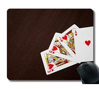 Personalizado de Goma Mousepad, Tarjeta de póquer de Goma Mousepad Cosido Frontera