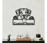 Personalizado de la muestra del de madera del perro de Rhodesian | Letrero de de madera Rhodesian Ridgeback personalizado | Animal divertido | Regalo del día del padre | Regalo de mascotas