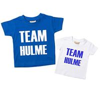Personalizado equipo Big Brother Little Brother camiseta de personalizado de camiseta de azul y blanco disponible en tamaños Set para bebé 0 - 6 meses a 14 - 15 años nuevo bebé Niños Brother regalo azul azul Talla:Little 18-24 Months Big 9-11 Years