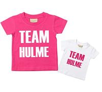 Personalizado equipo juego de camiseta de big sister little hermana rosa para bebé Juego de camiseta de color blanco disponible en tamaños 0 - 6 meses a 14 -15 yearsnew bebé hermana regalo rosa rosa Talla:Little 6-12 Months Big 9-11 Years