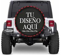 Personalizado Funda Rueda Repuesto 4x4 Agrega tu Texto/Foto Protectores de Llantas universales Personalizada, Impermeables, a Prueba de Polvo, se adaptan a Llantas para remolques, RV, SUV 15 Inch
