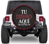 Personalizado Funda Rueda Repuesto 4x4 Cubiertas de Neumáticos Personalizada con Foto Texto o Logo Cubiertas de Rueda de Repuesto Impermeables a Prueba de Polvo Aptas 17 Pulgadas