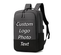 Personalizado Hombres Bandolera Bolsa Personalizada Logo Foto Texto Ordenador Bolsa Viaje Grande Capacidad Mochila Color4,29 * 12 * 41cm
