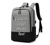 Personalizado Hombres Bandolera Bolsa Personalizada Logo Foto Texto Ordenador Bolsa Viaje Grande Capacidad Mochila Color1,29 * 12 * 41cm