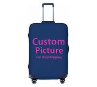Personalizado Logo Maletas Funda Elástica Personalizado Su Diseño Aquí Maleta De Viaje Fundas Protectoras Traje Color9,M