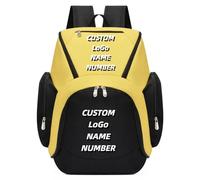 Personalizado Logotipo Imprimir Nombre Patrón Baloncesto Mochila Personalizado Fotos Deportes Entrenamiento Fútbol Bolsa Color3,15 Inches