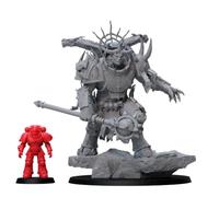 Personalizado Lorgar Aurelian Daemon Prince Personalizado de W40k Chaos Spacemarines 3D Resina Miniatura Escala Oficial
