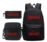 Personalizado Mochila DIY Tu Cualquier Quieres Logo Foto Texto Mochila Escolar Estudiante Niño Niña 3 Piezas/Sets Hombro Bolsas para Niños Regalo 3pcs2,29 * 16 * 42cm